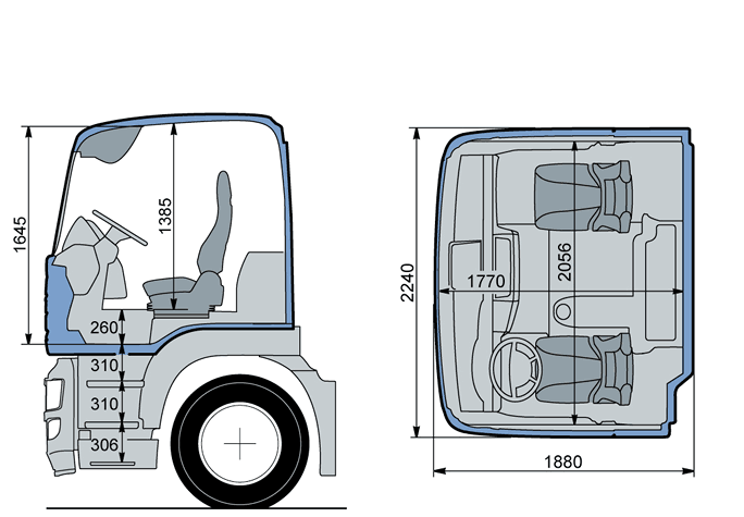 Чертеж кабины M